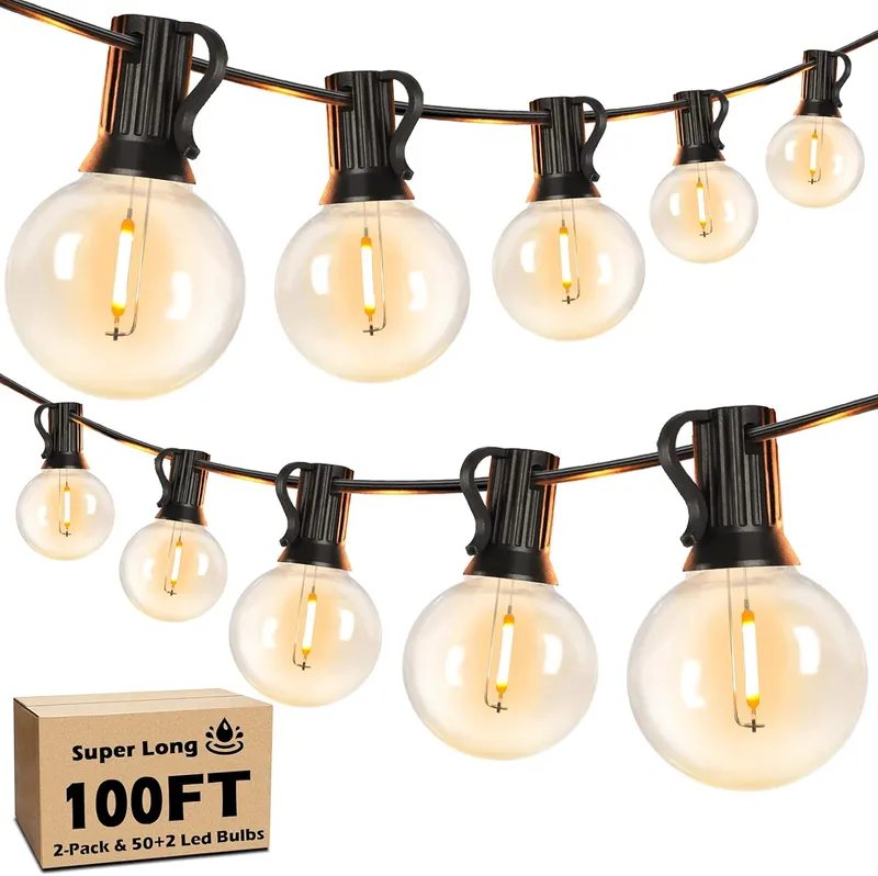 Brightever 100FT LED Outdoor String Lights
